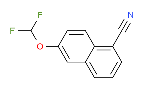 CAS No. 1261660-37-0, 1-Cyano-6-(difluoromethoxy)naphthalene