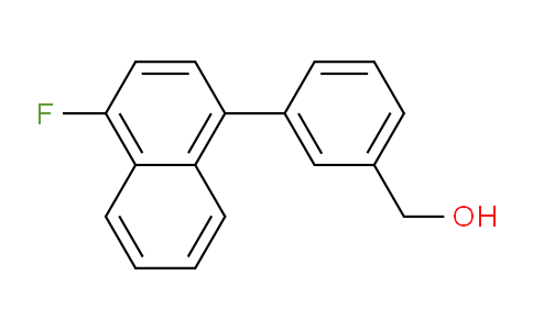 CAS No. 1349718-25-7, (3-(4-Fluoronaphthalen-1-yl)phenyl)methanol