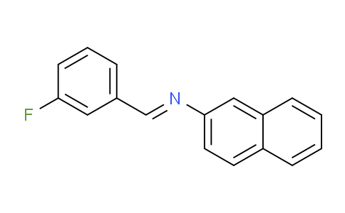 CAS No. 85378-36-5, N-(3-Fluorobenzylidene)naphthalen-2-amine