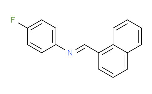 CAS No. 325802-83-3, 4-Fluoro-N-(naphthalen-1-ylmethylene)aniline