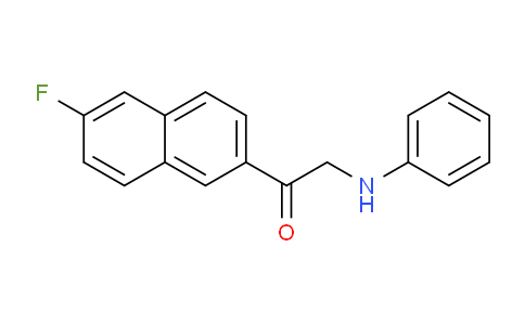 CAS No. 62244-85-3, 1-(6-Fluoronaphthalen-2-yl)-2-(phenylamino)ethanone