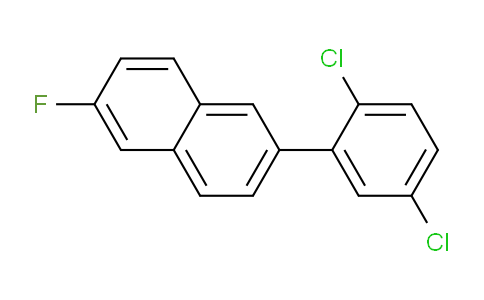 CAS No. 1361877-41-9, 2-(2,5-Dichlorophenyl)-6-fluoronaphthalene