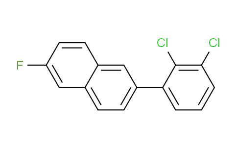 CAS No. 1361676-25-6, 2-(2,3-Dichlorophenyl)-6-fluoronaphthalene