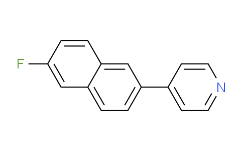 CAS No. 1214347-10-0, 4-(6-Fluoronaphthalen-2-yl)pyridine