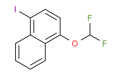 CAS No. 1261562-68-8, 1-(Difluoromethoxy)-4-iodonaphthalene