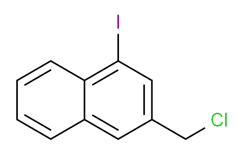 CAS No. 1261598-25-7, 2-(Chloromethyl)-4-iodonaphthalene