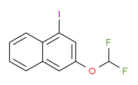 CAS No. 1261627-73-9, 2-(Difluoromethoxy)-4-iodonaphthalene