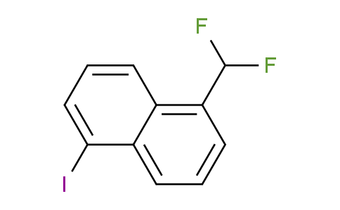 CAS No. 1261587-65-8, 1-(Difluoromethyl)-5-iodonaphthalene