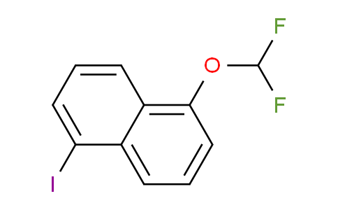 CAS No. 1261488-08-7, 1-(Difluoromethoxy)-5-iodonaphthalene