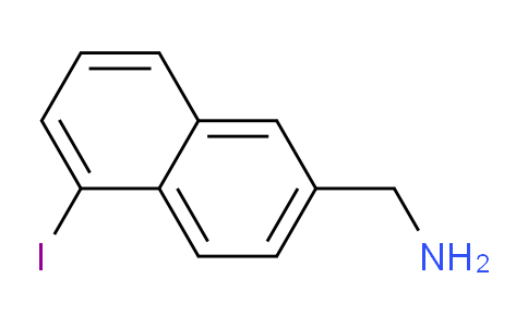 CAS No. 1261467-68-8, 2-(Aminomethyl)-5-iodonaphthalene