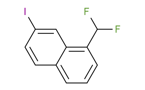 CAS No. 1261468-37-4, 1-(Difluoromethyl)-7-iodonaphthalene