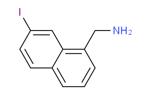CAS No. 1261783-42-9, 1-(Aminomethyl)-7-iodonaphthalene