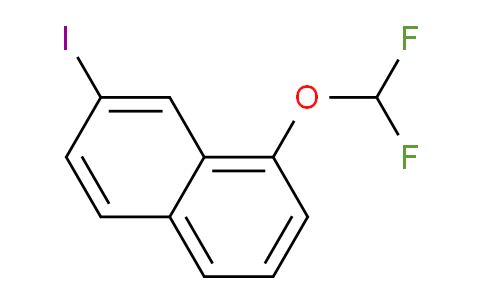 CAS No. 1261488-10-1, 1-(Difluoromethoxy)-7-iodonaphthalene