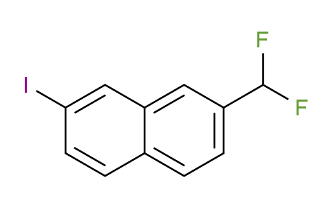 CAS No. 1261521-48-5, 2-(Difluoromethyl)-7-iodonaphthalene