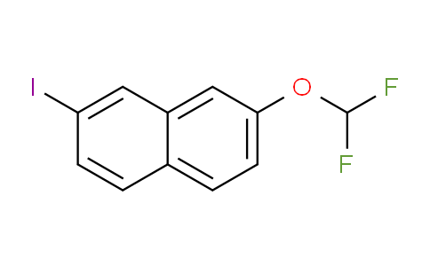 CAS No. 1261587-19-2, 2-(Difluoromethoxy)-7-iodonaphthalene
