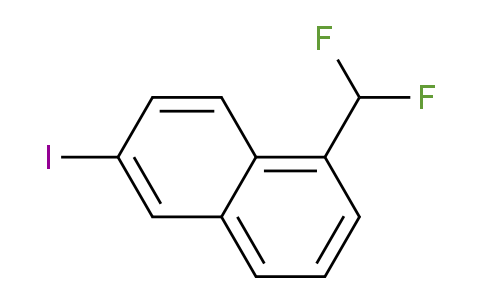 CAS No. 1261532-79-9, 1-(Difluoromethyl)-6-iodonaphthalene