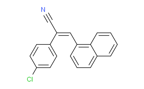 CAS No. 72030-13-8, 2-(4-Chlorophenyl)-3-(naphthalen-1-yl)acrylonitrile