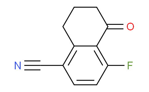 CAS No. 1260013-61-3, 4-Fluoro-5-oxo-5,6,7,8-tetrahydronaphthalene-1-carbonitrile