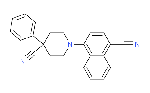 CAS No. 870889-13-7, 1-(4-Cyanonaphthalen-1-yl)-4-phenylpiperidine-4-carbonitrile