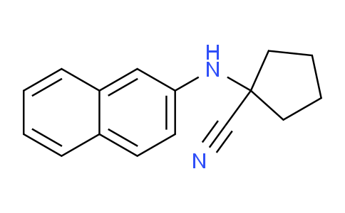 CAS No. 6636-87-9, 1-(Naphthalen-2-ylamino)cyclopentanecarbonitrile