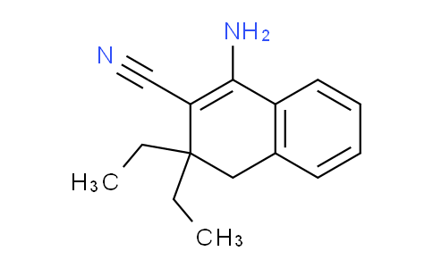 CAS No. 712320-58-6, 1-Amino-3,3-diethyl-3,4-dihydronaphthalene-2-carbonitrile