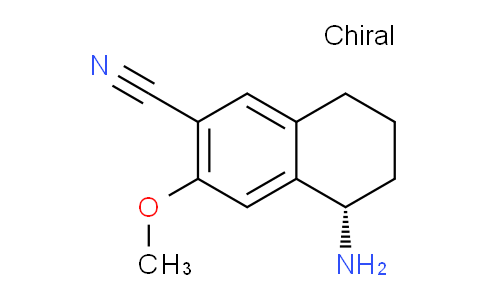 CAS No. 1335584-03-6, (S)-5-Amino-3-methoxy-5,6,7,8-tetrahydronaphthalene-2-carbonitrile