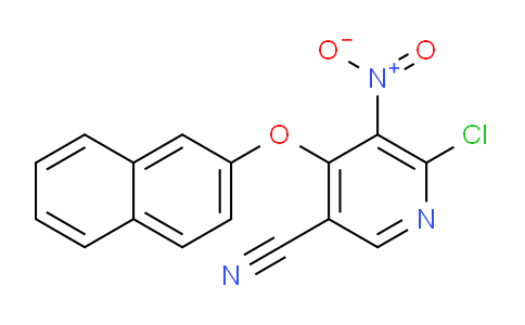 CAS No. 89247-36-9, 6-Chloro-4-(naphthalen-2-yloxy)-5-nitronicotinonitrile
