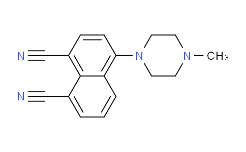 CAS No. 528877-37-4, 4-(4-Methylpiperazin-1-yl)naphthalene-1,8-dicarbonitrile