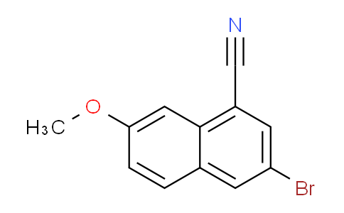 CAS No. 847505-83-3, 3-Bromo-7-methoxy-1-naphthonitrile