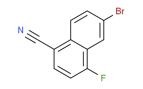 CAS No. 918441-59-5, 6-Bromo-4-fluoro-1-naphthonitrile
