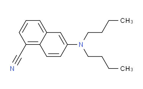 CAS No. 591253-35-9, 6-(Dibutylamino)-1-naphthonitrile
