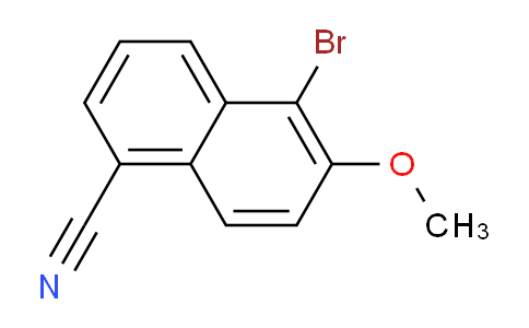 CAS No. 103604-47-3, 5-Bromo-6-methoxy-1-naphthonitrile