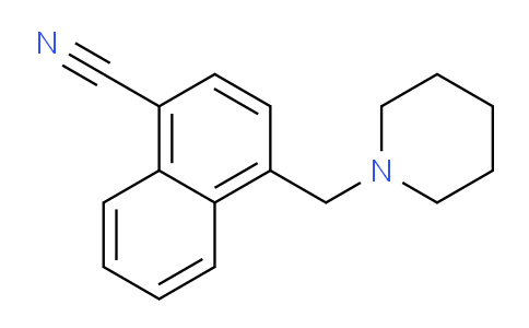 CAS No. 88441-24-1, 4-(Piperidin-1-ylmethyl)-1-naphthonitrile