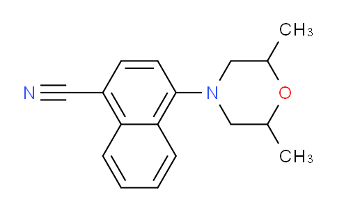 CAS No. 870888-44-1, 4-(2,6-Dimethylmorpholino)-1-naphthonitrile