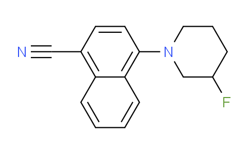CAS No. 870889-75-1, 4-(3-Fluoropiperidin-1-yl)-1-naphthonitrile