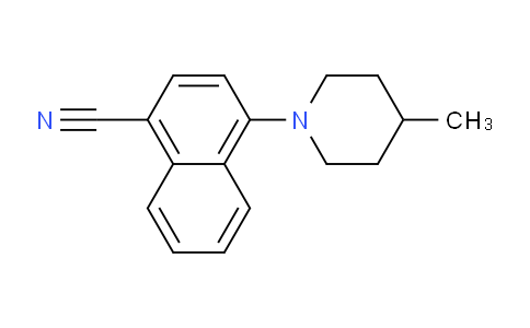 CAS No. 870888-42-9, 4-(4-Methylpiperidin-1-yl)-1-naphthonitrile