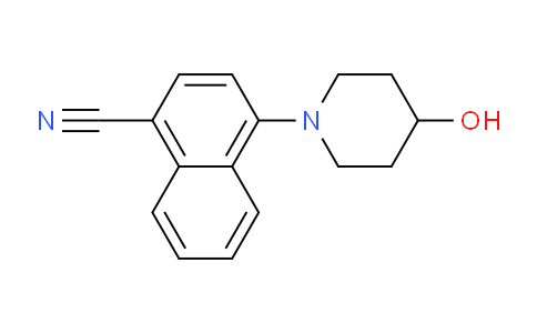 CAS No. 664362-63-4, 4-(4-Hydroxypiperidin-1-yl)-1-naphthonitrile