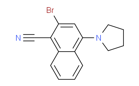 CAS No. 870966-66-8, 2-Bromo-4-(pyrrolidin-1-yl)-1-naphthonitrile