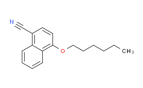 CAS No. 66052-05-9, 4-(Hexyloxy)-1-naphthonitrile