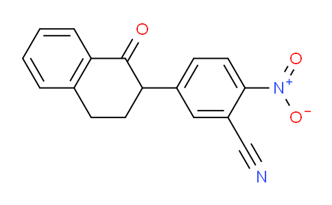 CAS No. 1451449-32-3, 2-Nitro-5-(1-oxo-1,2,3,4-tetrahydronaphthalen-2-yl)benzonitrile