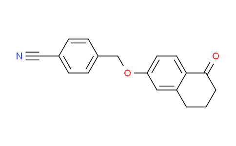 CAS No. 1307775-69-4, 4-(((5-Oxo-5,6,7,8-tetrahydronaphthalen-2-yl)oxy)methyl)benzonitrile