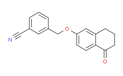 CAS No. 1292527-26-4, 3-(((5-Oxo-5,6,7,8-tetrahydronaphthalen-2-yl)oxy)methyl)benzonitrile