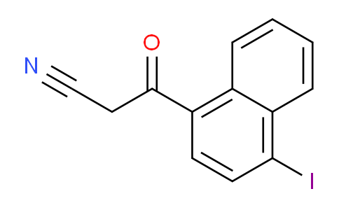 CAS No. 374926-10-0, 3-(4-Iodonaphthalen-1-yl)-3-oxopropanenitrile