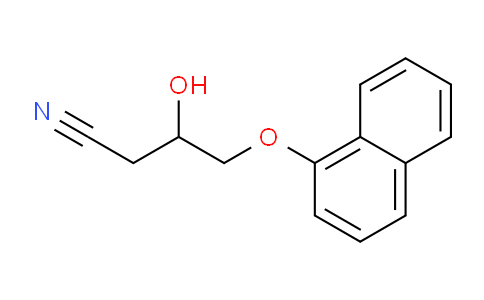 CAS No. 20804-76-6, 3-Hydroxy-4-(naphthalen-1-yloxy)butanenitrile