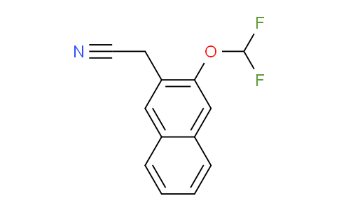 CAS No. 1261627-91-1, 2-(Difluoromethoxy)naphthalene-3-acetonitrile