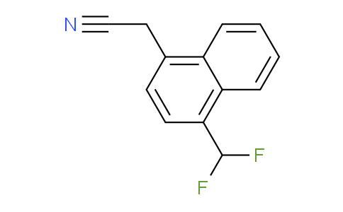 CAS No. 1261660-94-9, 1-(Difluoromethyl)naphthalene-4-acetonitrile