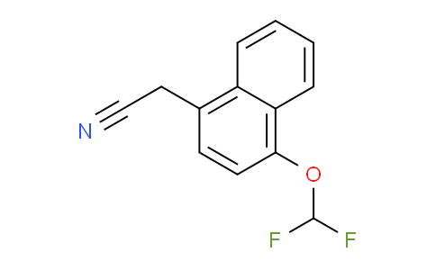 CAS No. 1261660-70-1, 1-(Difluoromethoxy)naphthalene-4-acetonitrile