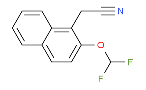 CAS No. 1261561-90-3, 2-(Difluoromethoxy)naphthalene-1-acetonitrile