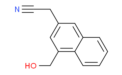 CAS No. 1261766-81-7, 2-(4-(Hydroxymethyl)naphthalen-2-yl)acetonitrile