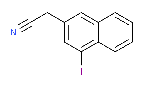 CAS No. 1261594-74-4, 4-Iodonaphthalene-2-acetonitrile